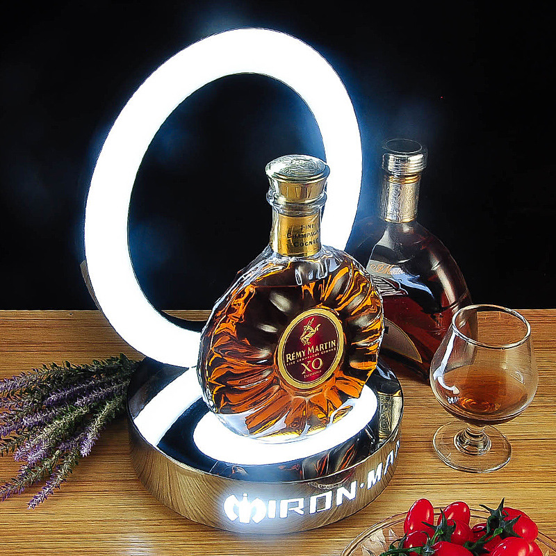 骏捷 酒吧ktv夜场发光洋酒座xo香槟红酒不锈钢led展示架批发商用