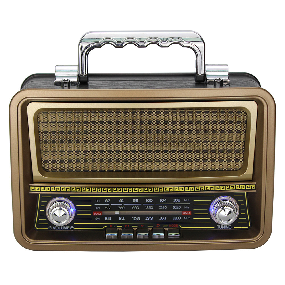 m-1919bt/复古蓝牙音响 家用老式仿古音箱老年人收音机便携播放器