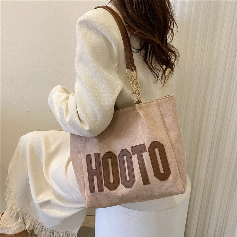 Fashion Retro Shoulder Bag for Women 2022 Autumn New Letter Chain Bag Large Capacity Commuter Bag Versatile Handbag