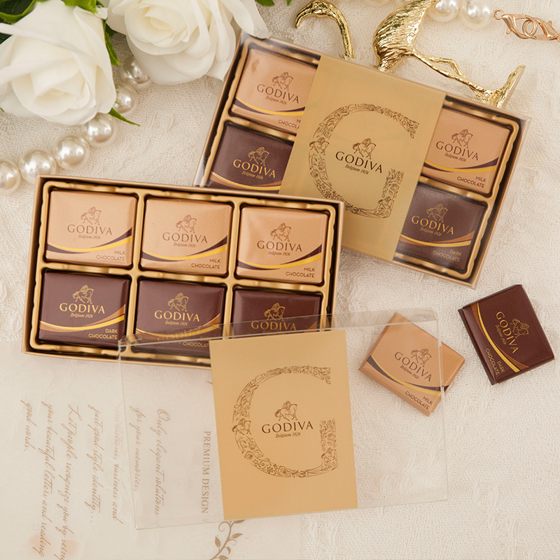 godiva歌帝梵巧克力6片装批发结婚回礼喜糖婚庆伴手礼内搭小礼品
