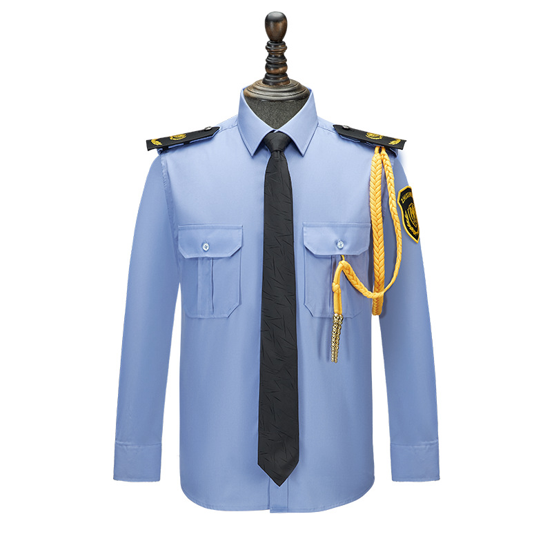 保安夏装制服保安服短袖夏季工作服套装男黑色夏天执勤特训作训服