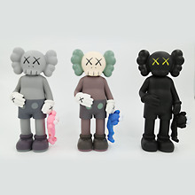 潮流公仔 芝麻街  KAWS 3款提偶公仔玩偶手办摆件模型