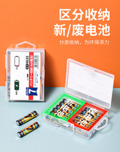 日式家用电池收纳盒子7号电池整理盒家里废电池收集处理盒