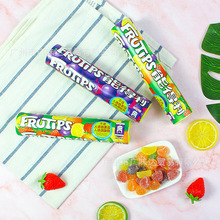 进口 能得利frutips 4倍果汁黑加仑子软糖125g 什锦水果软糖