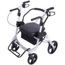 BX62老人手推车可坐轻便折叠老年买菜购物车四轮代步拐杖助行车