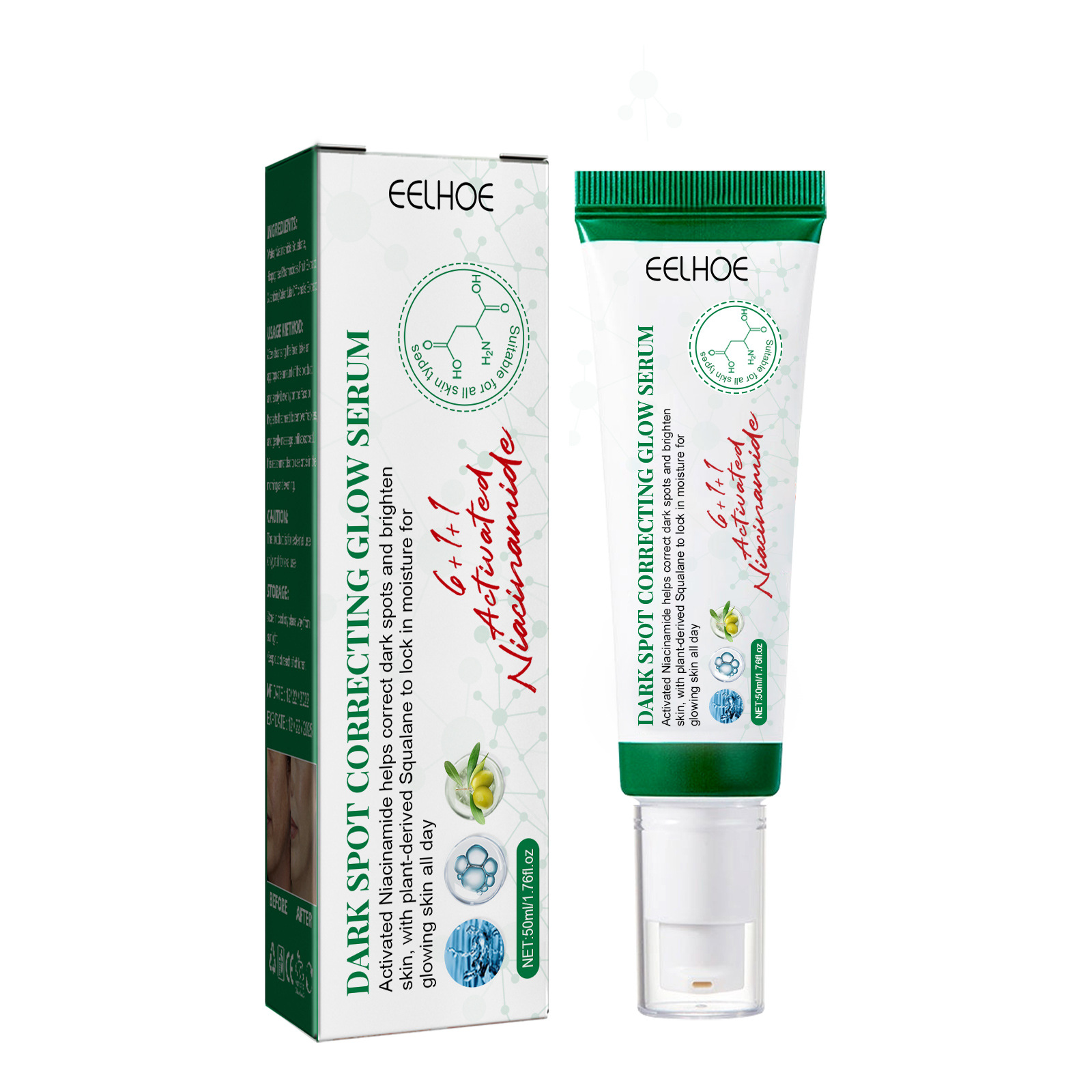 Eelhoe Fade Spots Brightening Essence Skin Care Repair Dark Skin Spots Freckles Melanin Skin Care