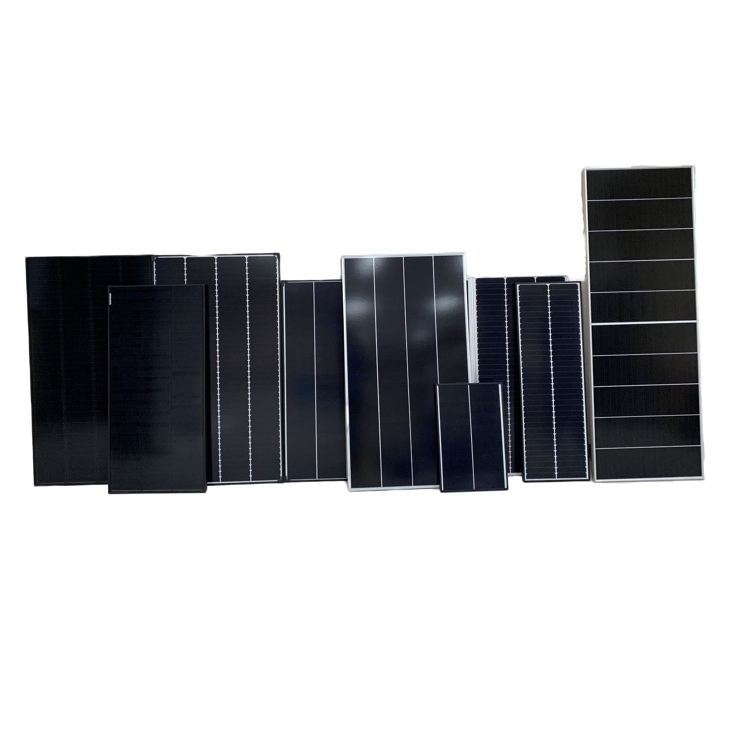 露营车汽车用180w单晶topcon弯曲柔性太阳能光伏板给户外电池充电