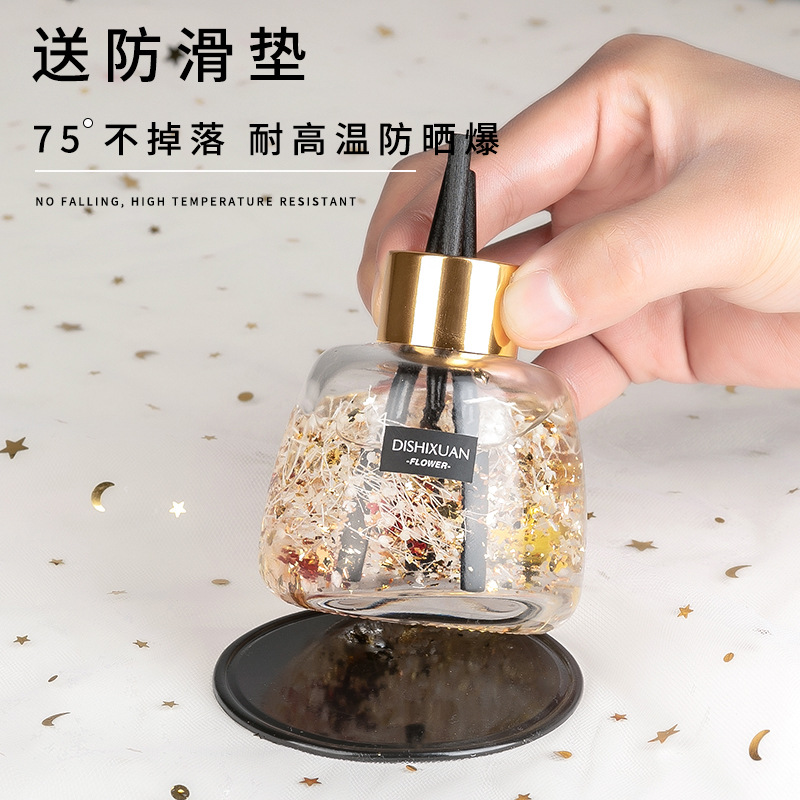 Car Dried Flower Fire-Free Aromatherapy Air Freshing Agent Preserved Fresh Flower Perfume Decoration Car Home Bedroom Fragrance 120ml