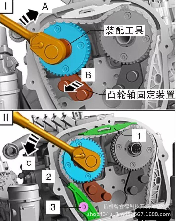 大众奥迪1.8t2.0t帕沙特迈腾cca6a4lq5昊锐ea888发动机正时工具