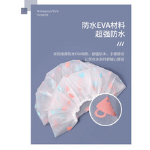 琬菲家用加大号单层防水沐浴帽女洗澡卡通帽子游泳女士大头围浴帽