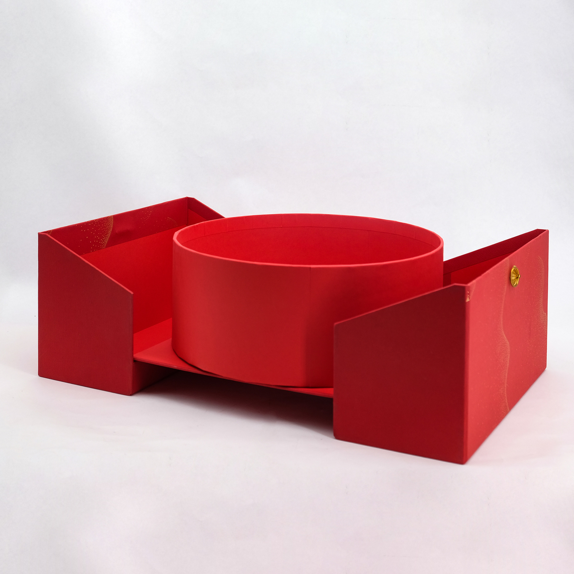 2022新年年货礼品包装盒空盒创意双开门折叠茶叶包装礼盒印刷logo