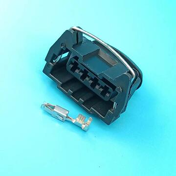 黑色4孔4p适用汽车线束连接器插头 车用接插件 dj7044y-3.