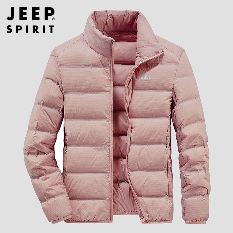 jeep spirit新款男女石墨烯轻薄羽绒服立领防风情侣款羽绒服-阿里巴巴