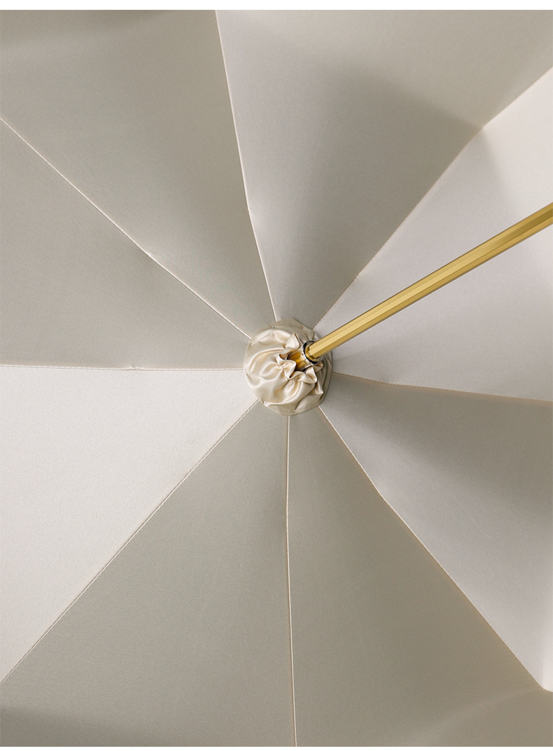 danmunier原创高颜值带玉弯把长柄雨伞双层晴雨两用伞碎花双人伞