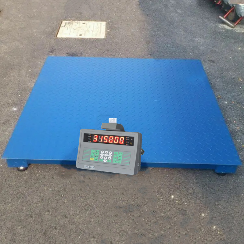 2米热敏纸打印平台秤2.5t带重量打印地秤