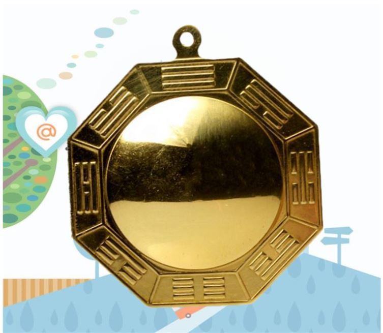 开光纯铜八卦镜凸镜镇宅铜镜挡化煞风水凹面镜子吸财家用门口