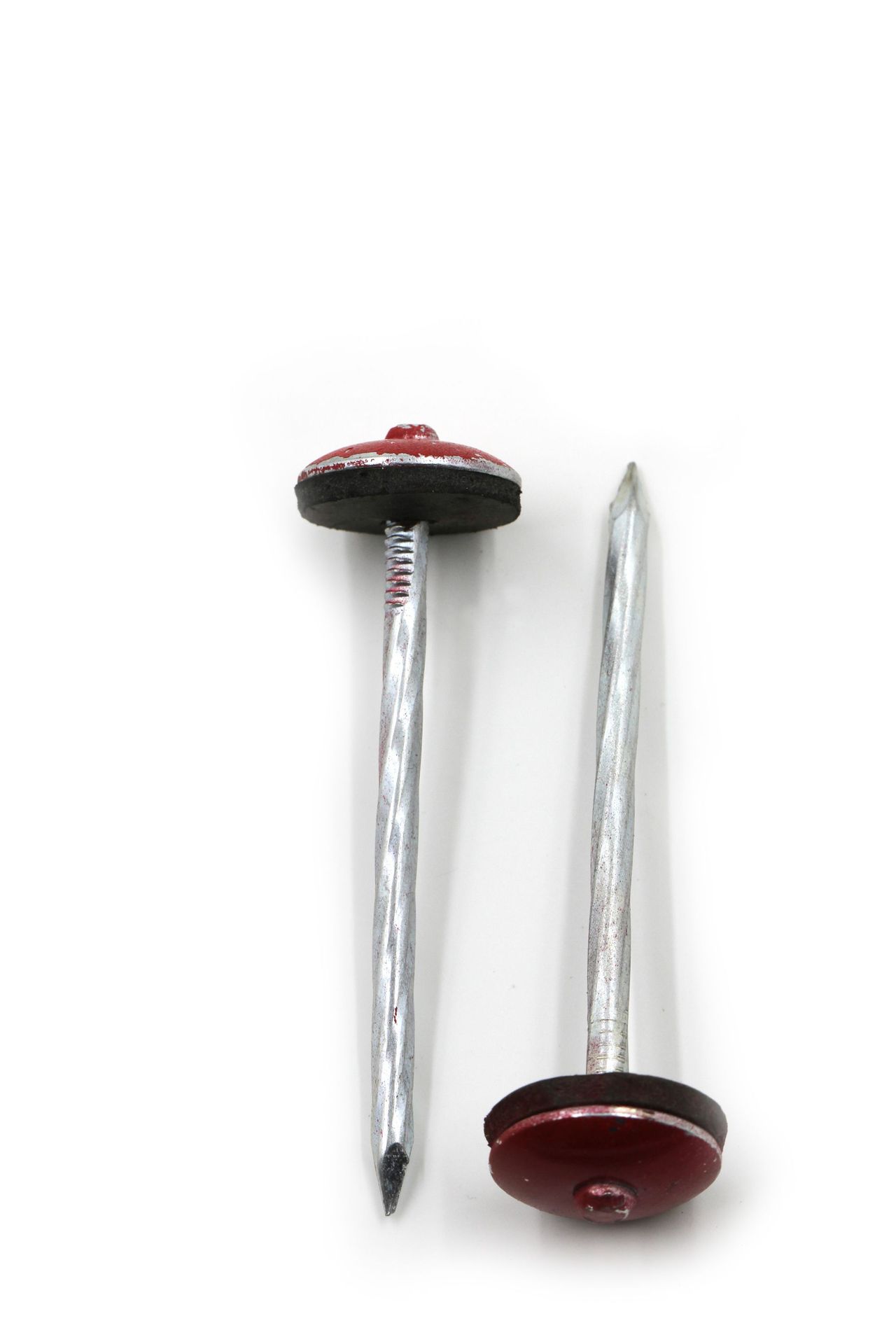 工厂批发定制 电镀彩色麻杆伞帽瓦楞钉穿垫 大伞帽钉 各种规格