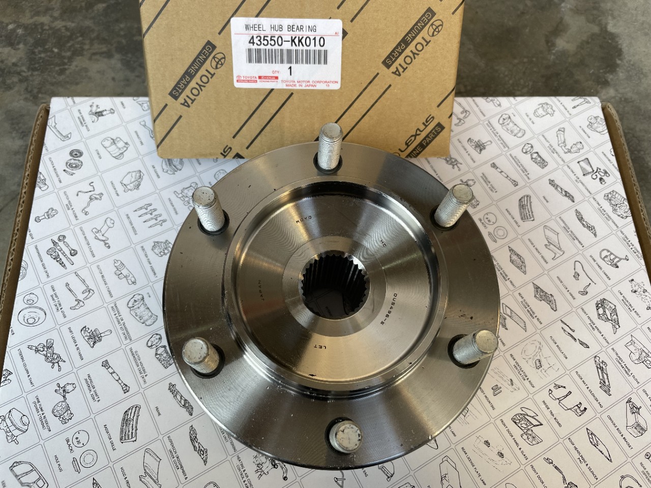 43550-kk010前轮毂轴承轴头总成海拉克斯皮卡hilux revo-阿里巴巴