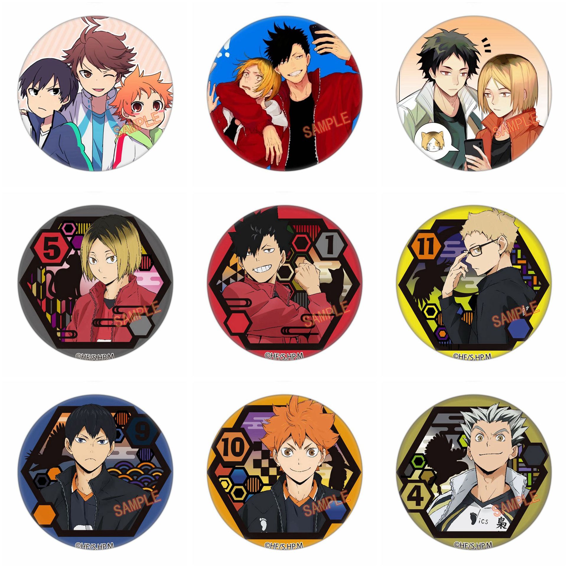 排球少年徽章 q版套图 动漫胸章 优质供应 排311-348