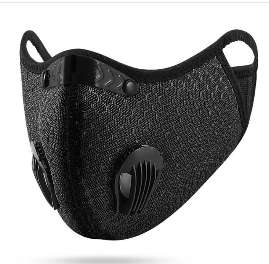 kn95滤芯战术口罩带呼吸阀 户外运动骑行防尘防飞沫野战防护面罩