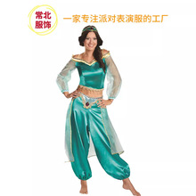 亚马逊新款阿拉丁神灯万圣节cosplay角色扮演茉莉公主舞台表演服