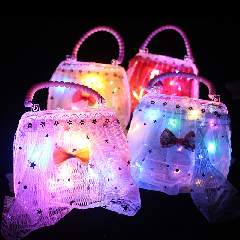 New Children‘s Luminous Handbag Children Play House Toy Creative Handmade Stall Night Market Square Hot