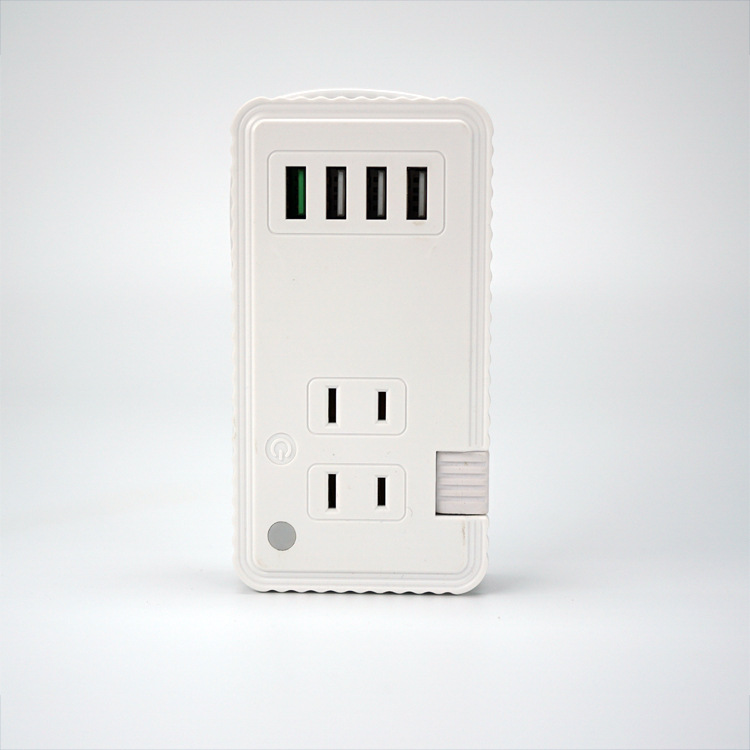 日规带线旅行插座日标小夜灯usb充电插座日式两孔usb充电照明排插