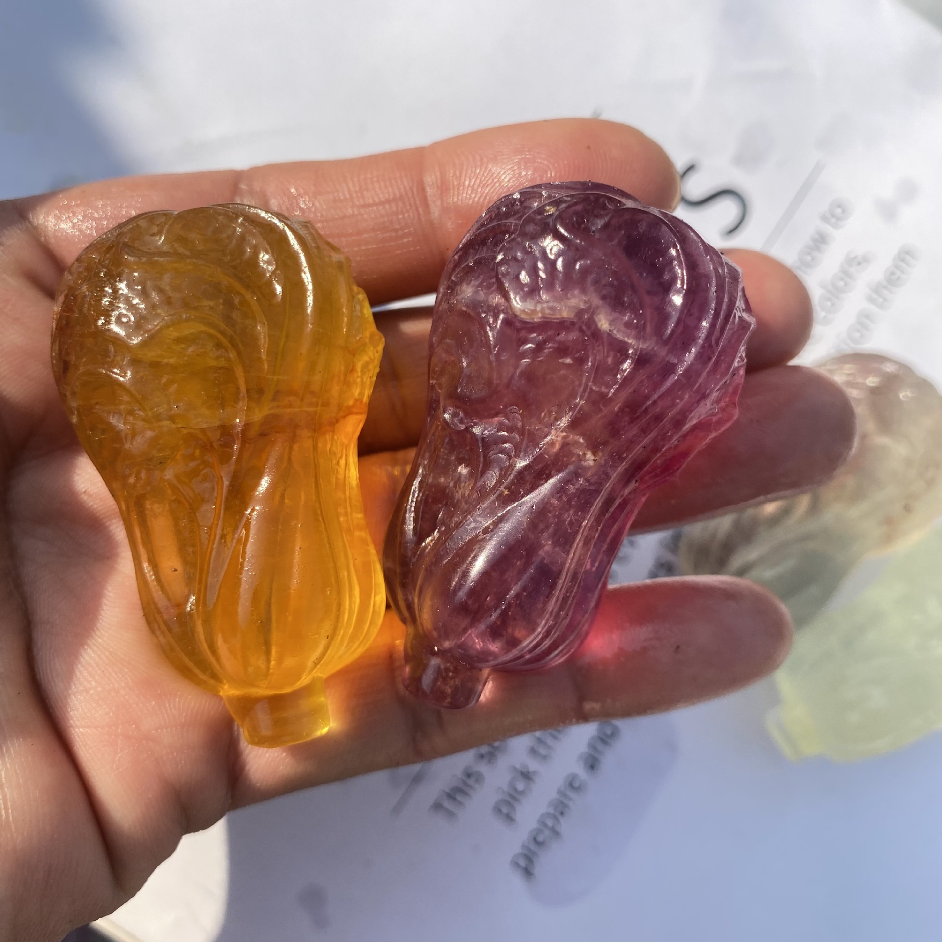 手工雕刻爆款热销天然萤石白菜雕件家庭办公室摆件装饰品-阿里巴巴