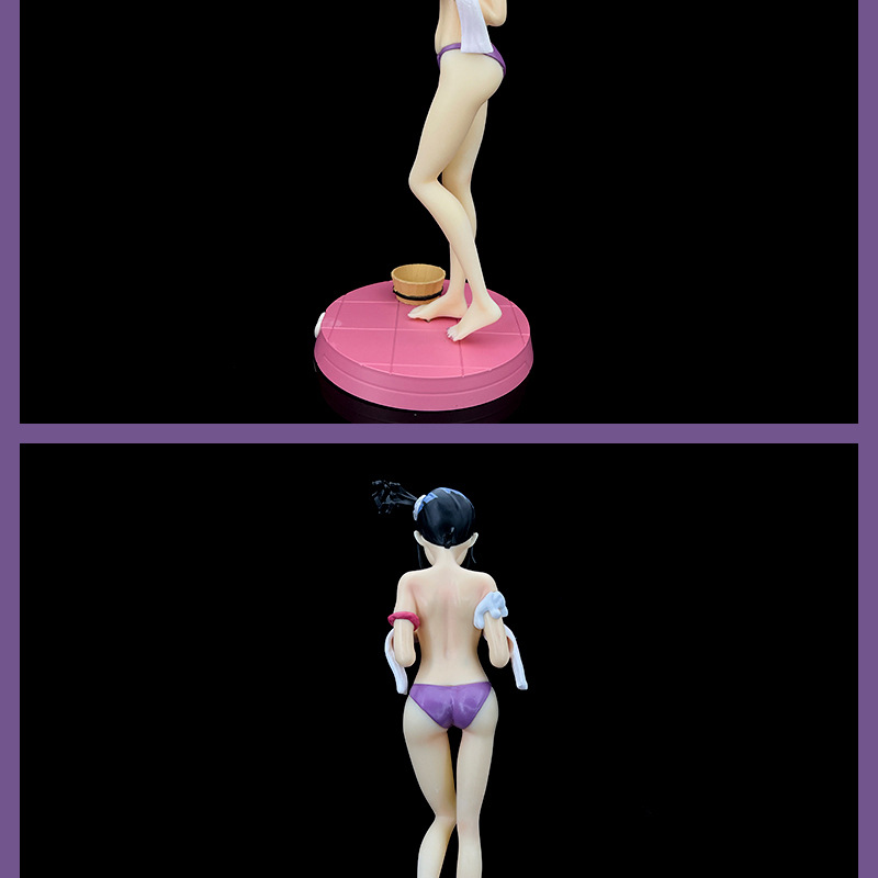 盒装可脱火影忍者手办gk日向雏田泳装泳衣浴衣澡堂系列模型摆件