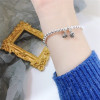 Zhou Same item Silver Bracelet 3D Gold bracelet Eun-joo Lotus Transfer bead Hand string Zhou Same item Silver Bracelet 3D Gold bracelet Eun-joo Lotus Transfer bead Hand string