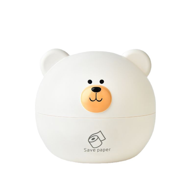 In Stock Distribution Rb556 Cute Bear Tissue Storage Box Circle and Creative Cartoon Animal Desktop Tissue Box