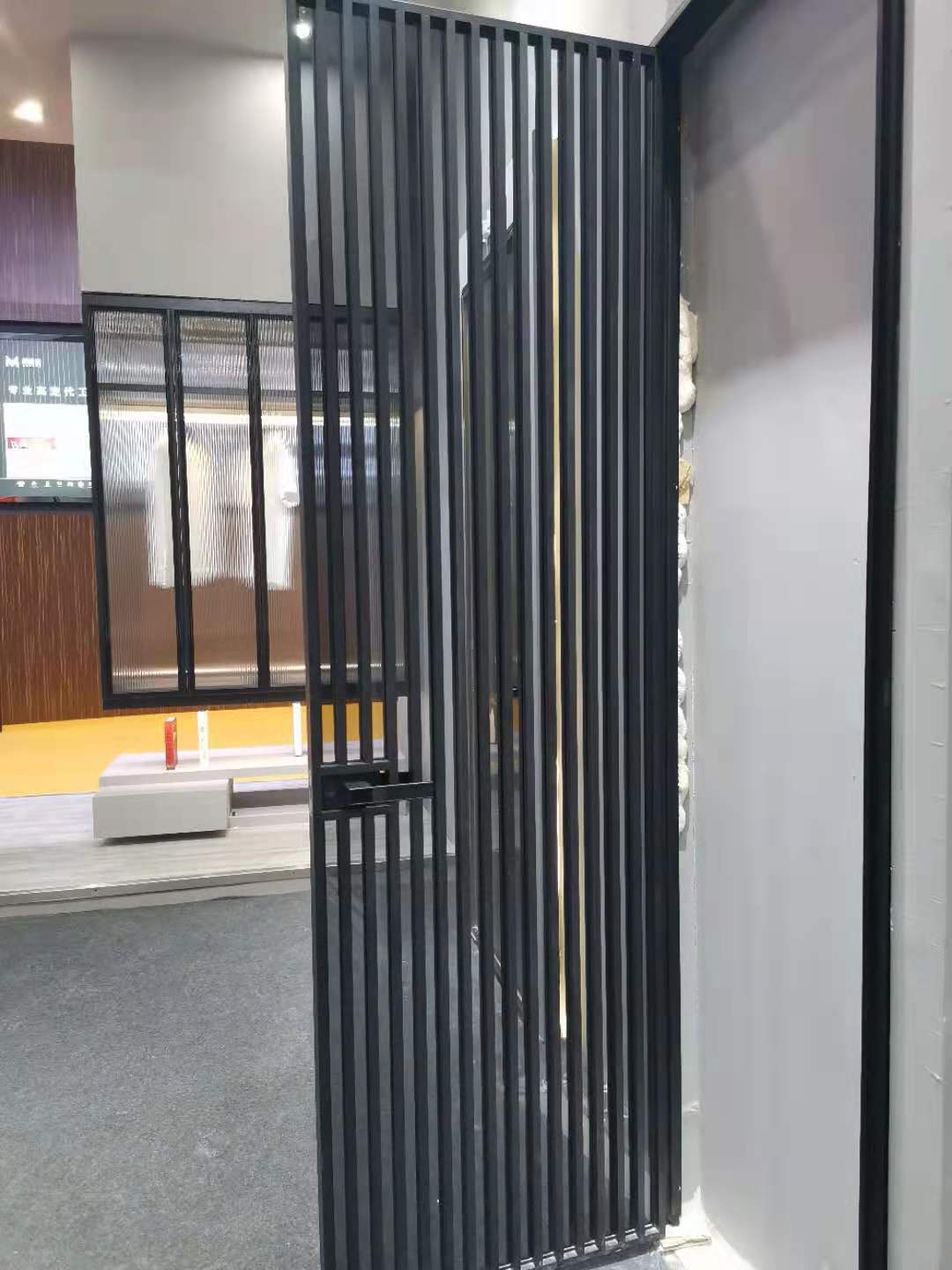 佛山源头厂家磁吸微门铝合金极窄浴室平开门卧室防盗隔音窄边门