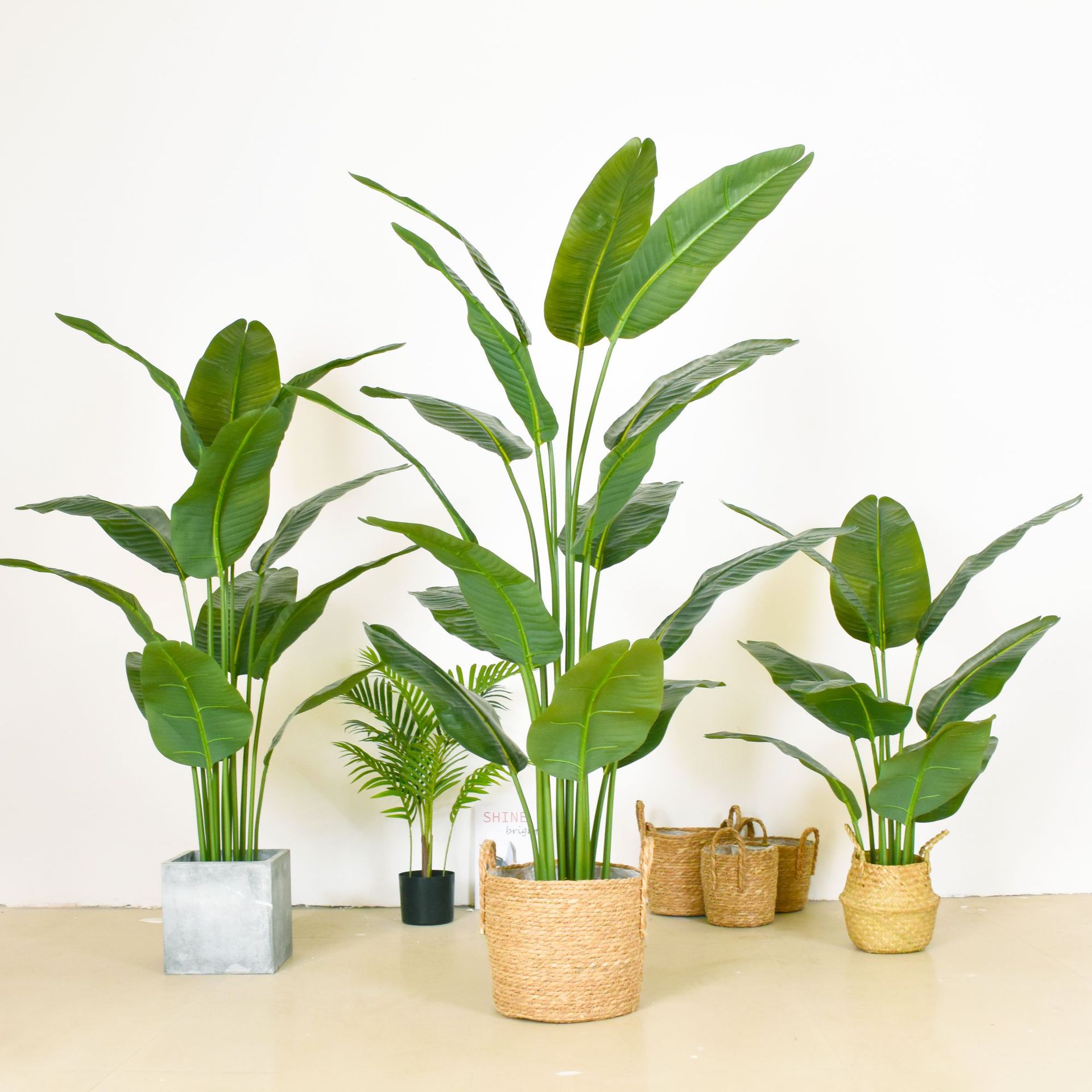 厂家直供仿真植物旅人蕉盆栽北欧室内家居天堂鸟banana假绿植批发