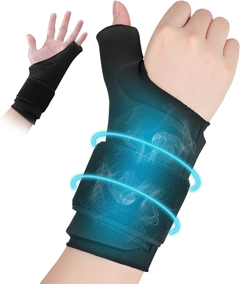 亚马逊可穿戴式拇指护手腕 护具冷热敷凝胶手套 thumb wrist pack