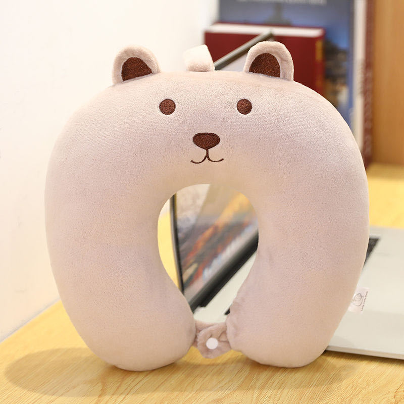 U-Shape Pillow Cute Cartoon Cushion Office Nap Pillow Plane Travel Pillow Neck Pillow Cervical Spine U-Shaped Pillow