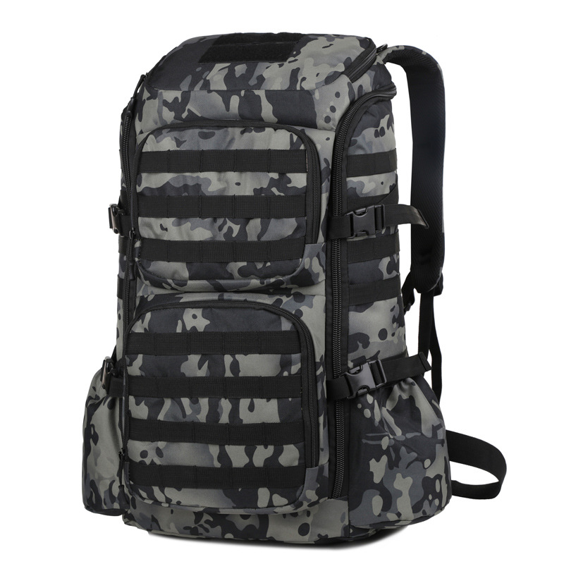 Military Fans Outdoor Camouflage Backpack Tactical Backpack Camping One-Day Bag Large Capacity Mountaineering Multi-Functional Sports