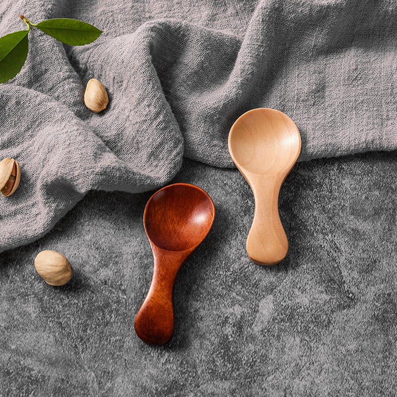 现货奶粉木勺 儿童冰淇淋勺奶昔勺小巧迷你木勺子厂直供