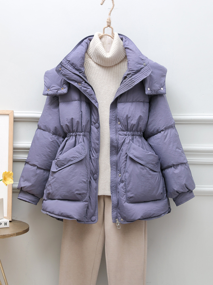 反季羽绒服女中长款2023年新款冬装韩版炸街显瘦收腰加厚外套潮牌