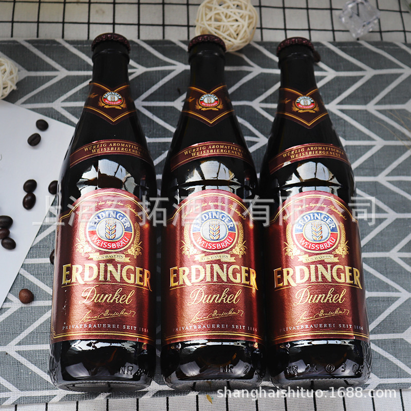 德国啤酒erdinger 艾丁格小麦黑啤酒500ml*12瓶-阿里巴巴