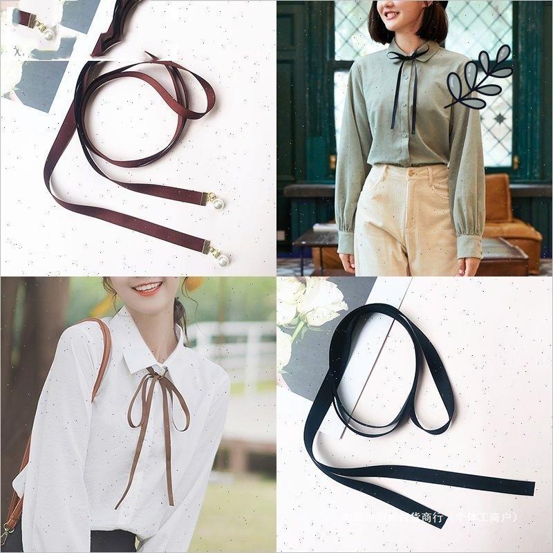 手打结领结女衬衫领口装饰色蝴蝶结飘带丝带领带衬衣衣领配饰