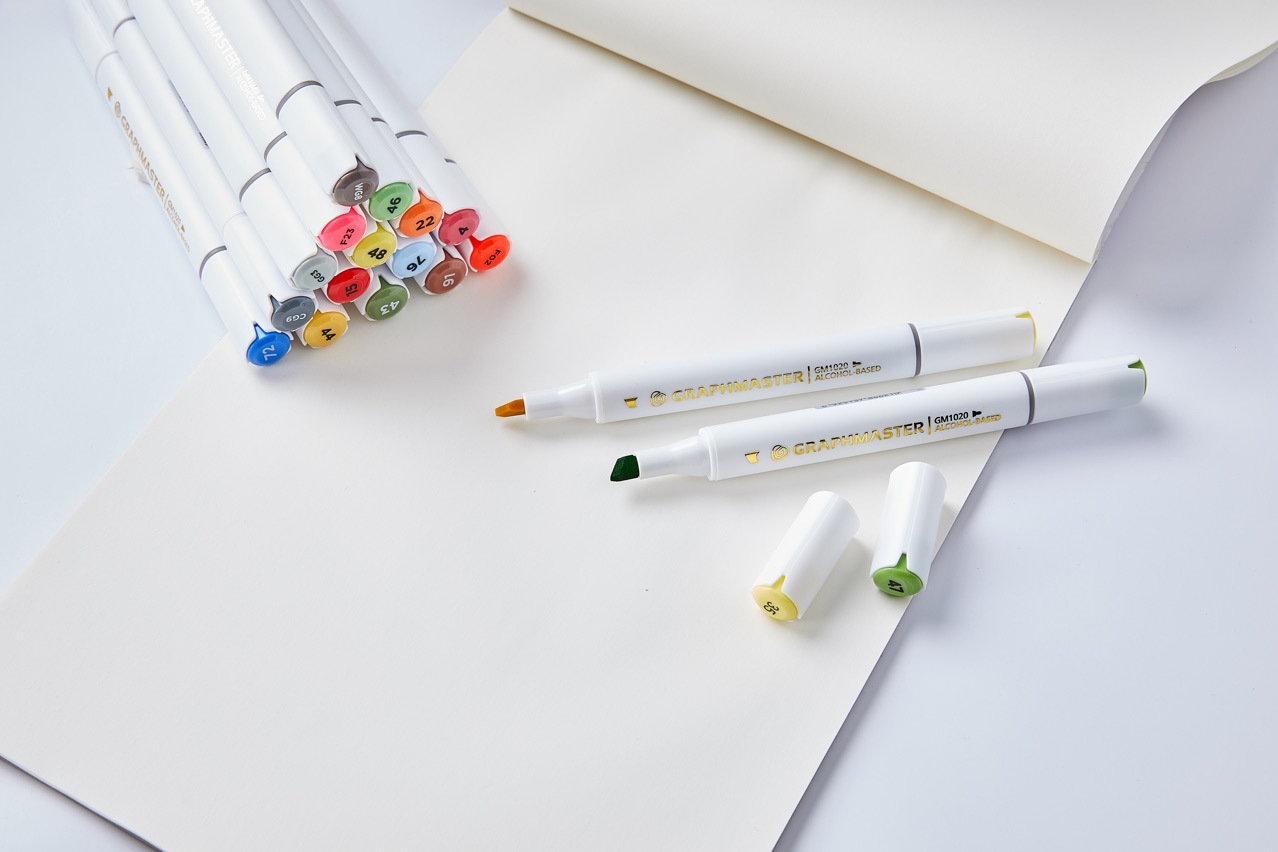 斯塔1020马克笔套装 双头酒精油性记号笔儿童美术手绘彩色水性笔