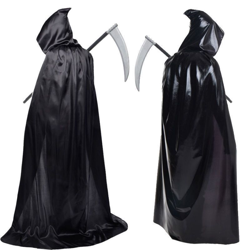 万圣节cos服男女通用长款披风斗篷女巫魔王吸血鬼披肩巫师袍死神