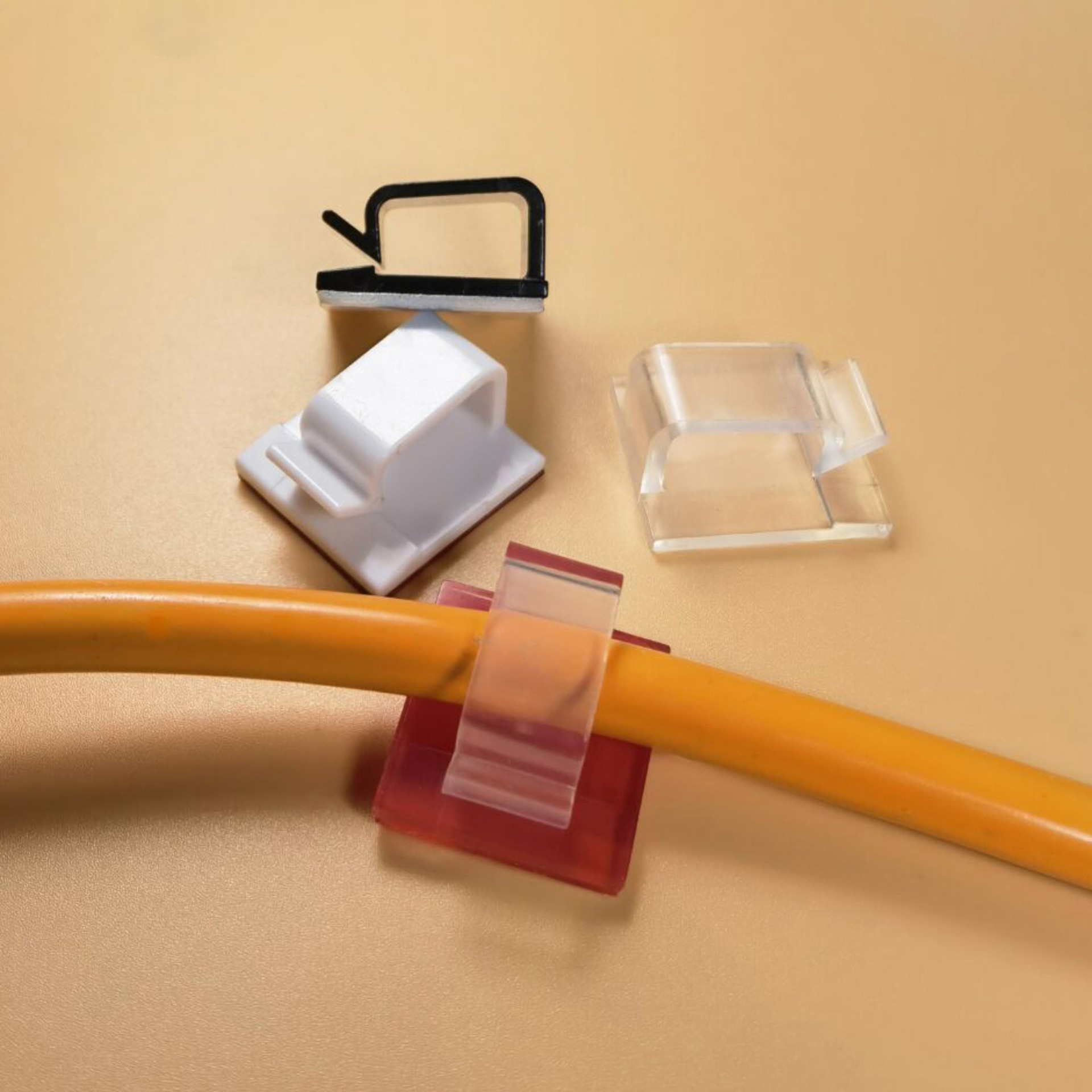 大号双面胶粘式电线固定座卡线座夹线卡扣电线理线器固线夹扣卡子