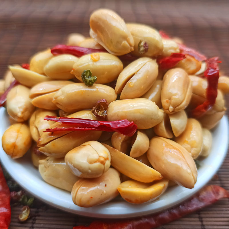 麻辣味酒鬼花生散装休闲零食下酒菜香酥椒盐多味花生米1斤5斤批发