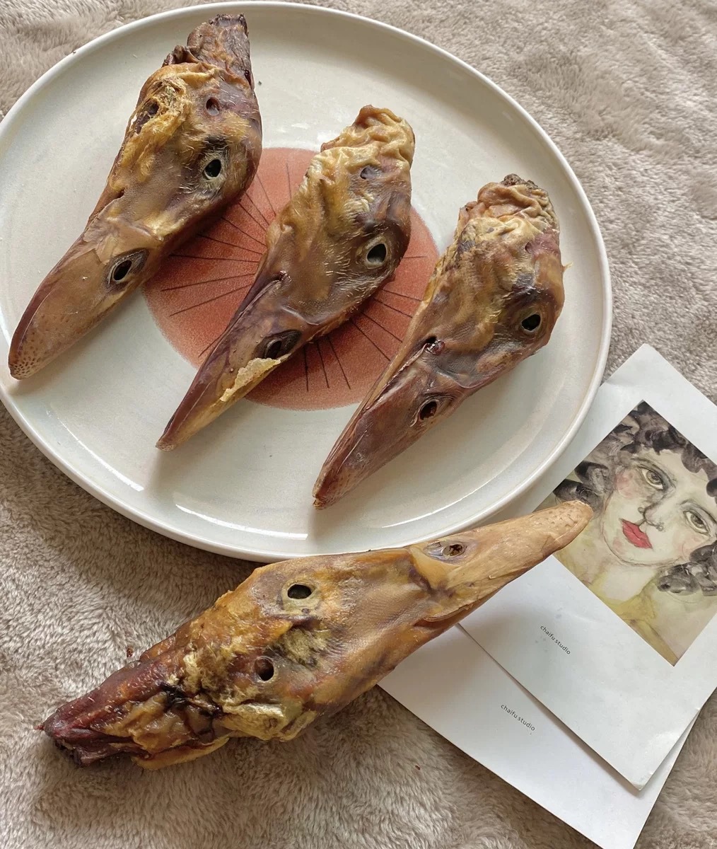 狗零食风干鸭头酥脆磨牙洁齿自制宠物烘干营养金毛泰迪柯基小型犬