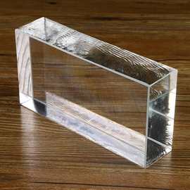 厂家直供水晶玻璃砖隔断墙砖工程景观热熔大砖彩色方形瓷砖实心