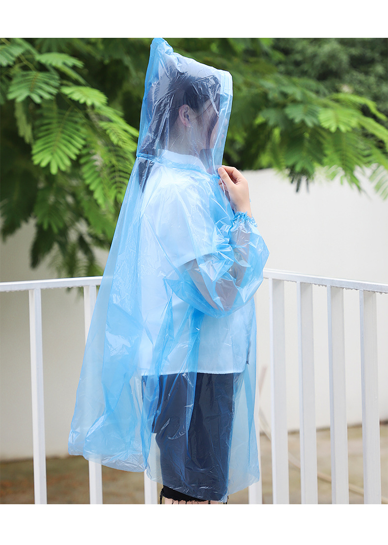 全身雨衣批发一次性成人款透明雨披中大童男女款加厚雨服鞋套批发