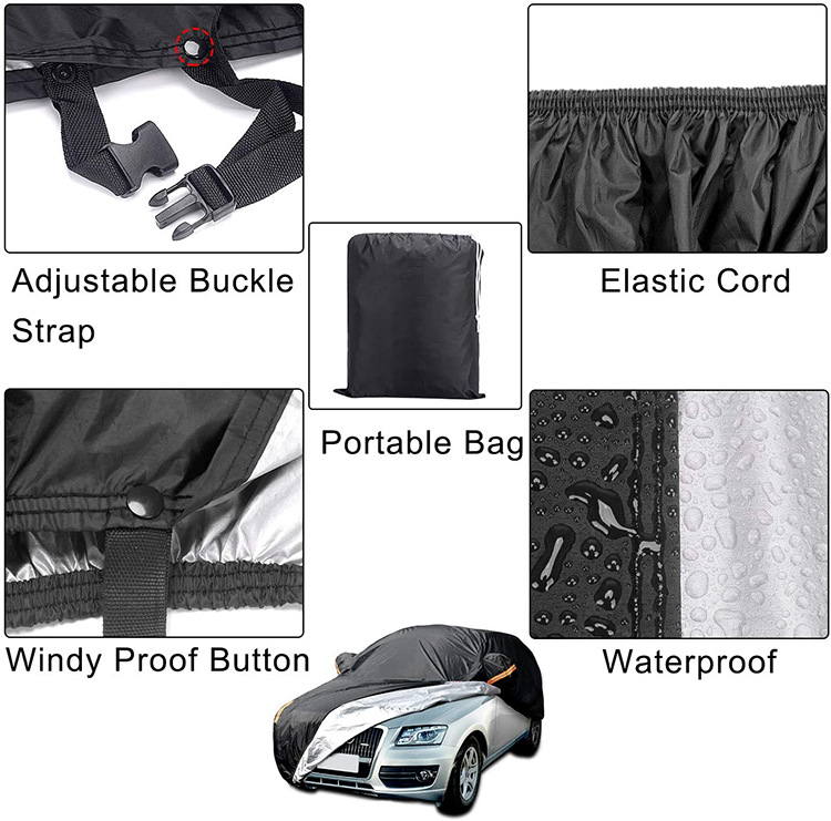 UV-Proof Waterproof Car Cover Windproof Dustproof Outdoor Car Cover Car Cover Sun-Proof Dustproof Cover Car Cover