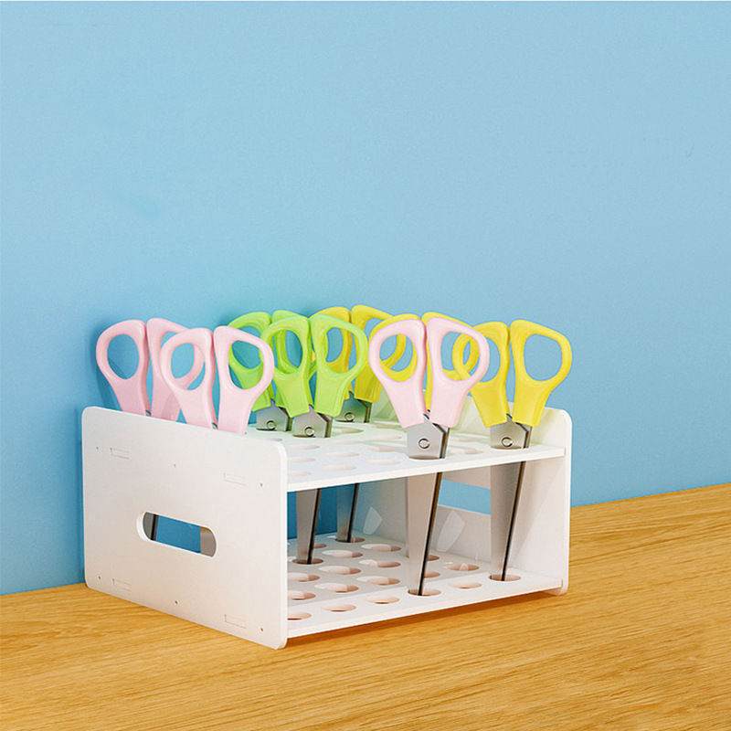 Desktop Manual Scissor Storage Rack Art Zone Children's Test Tube Storage Rack Kindergarten Organizing Rack Tool Box