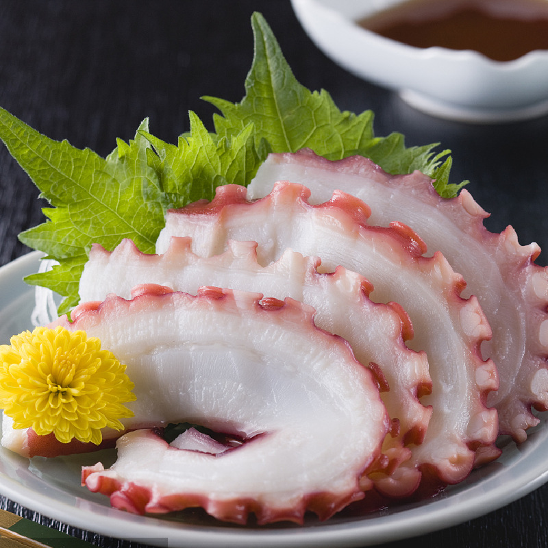 寿司料理解冻刺身 章鱼切片章鱼片 大八爪鱼片 20片即食 章鱼足片